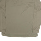 SWEATMANAGEMENT Mens Beige Long Sleeve Polo Shirt XL Crew Neck Performance