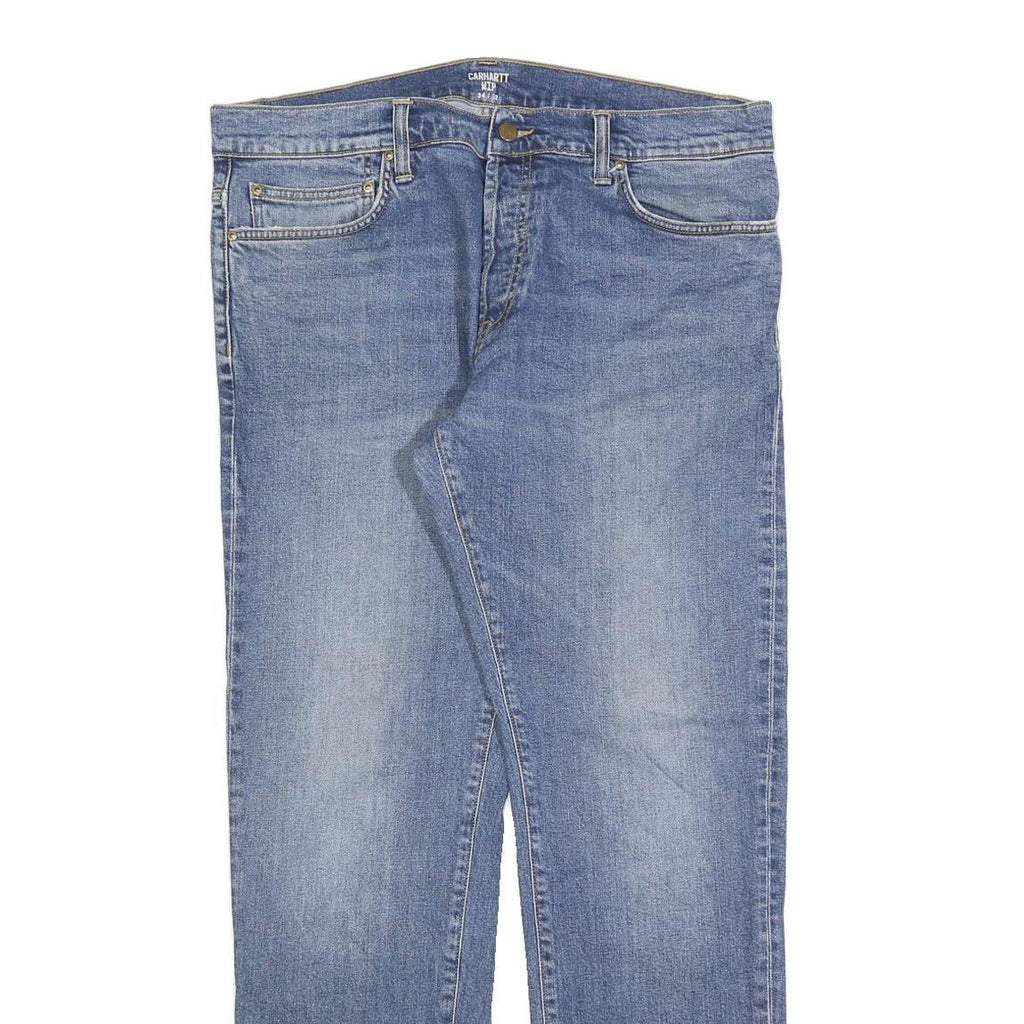 CARHARTT Mens Jeans Blue Regular Straight Denim Medium W37 L32 Classic Workwear