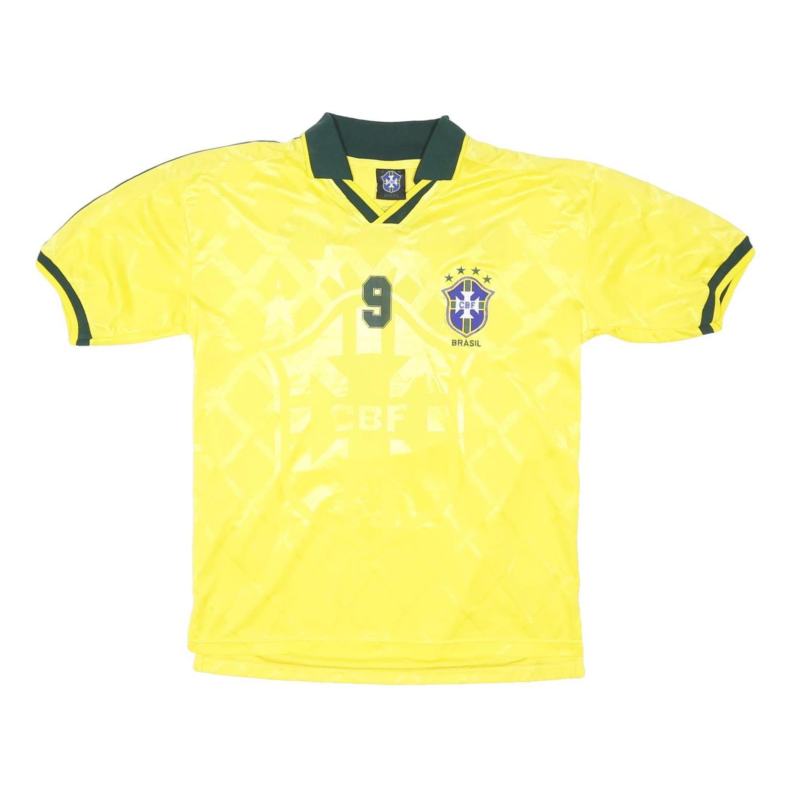 CBF Mens Yellow Ronaldo Graphic T-Shirt XL Short Sleeve V-Neck Football