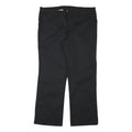 DICKIES Womens Polyester Blend Black Regular Fit Straight Leg Trousers W40 L31