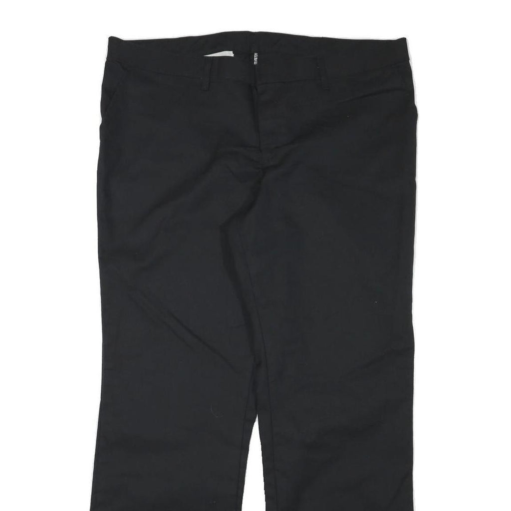 DICKIES Womens Polyester Blend Black Regular Fit Straight Leg Trousers W40 L31