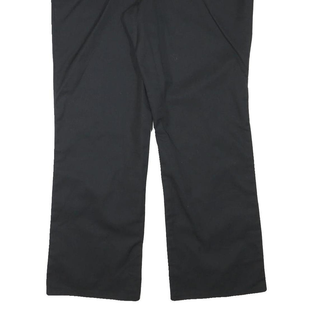 DICKIES Womens Polyester Blend Black Regular Fit Straight Leg Trousers W40 L31