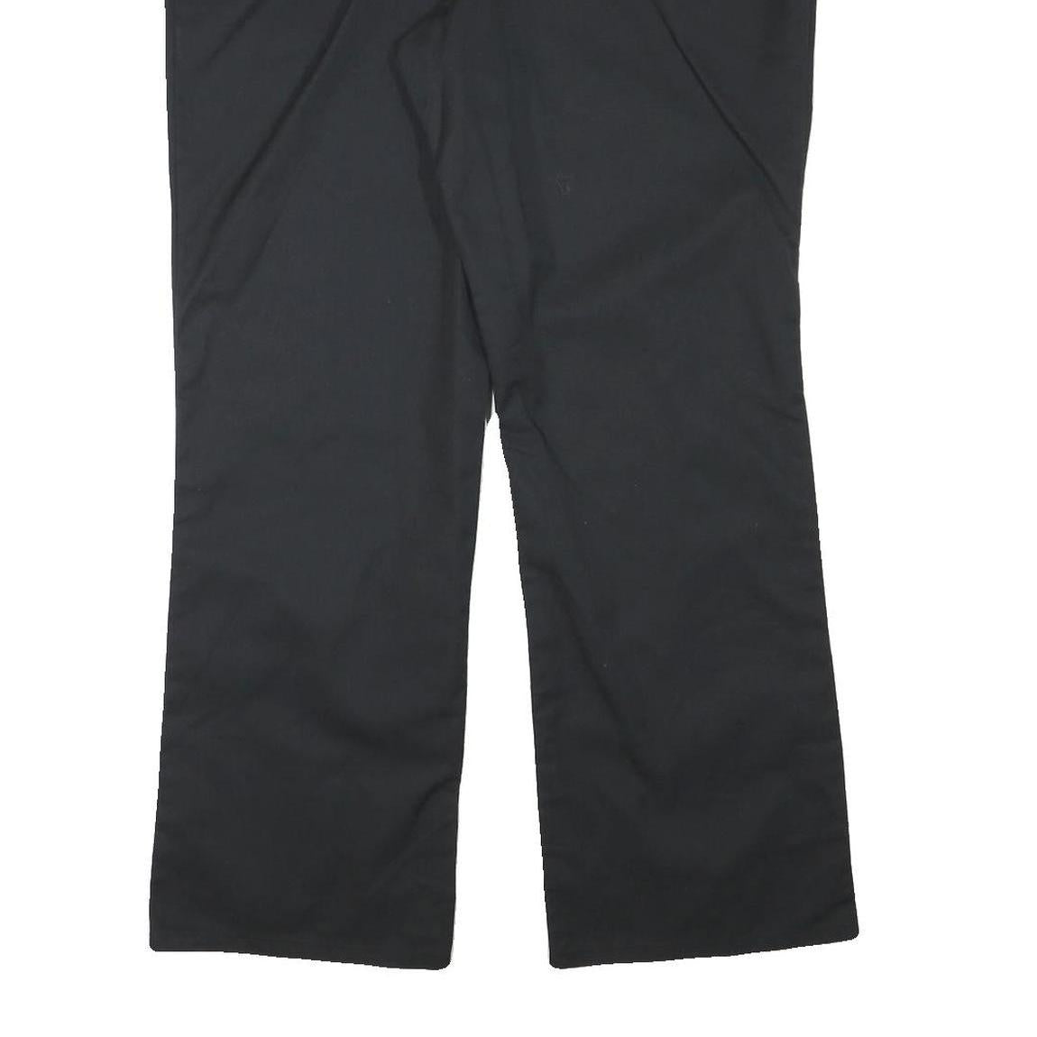 DICKIES Womens Polyester Blend Black Regular Fit Straight Leg Trousers W40 L31