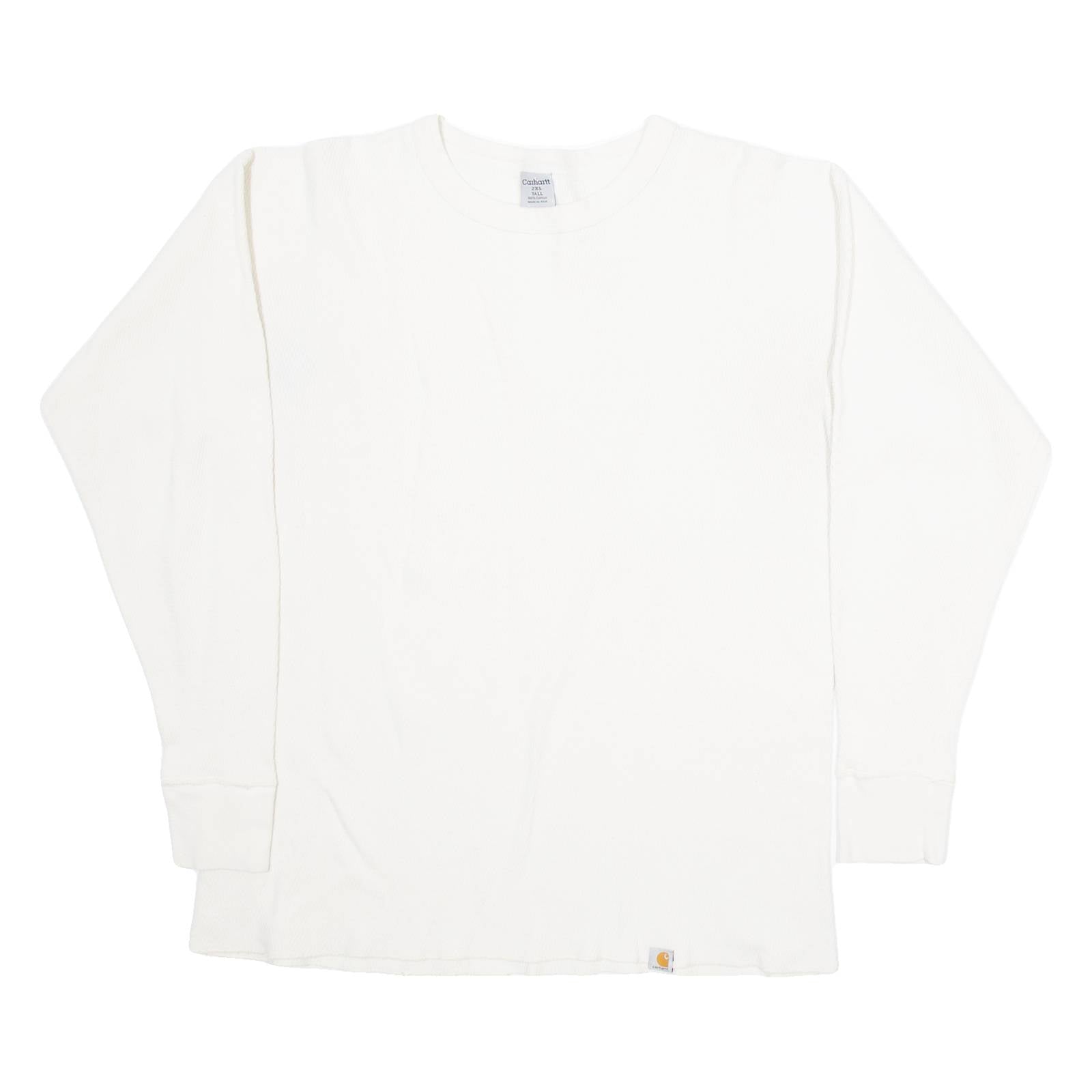 CARHARTT Mens Jumper White Tight Knit 2XL