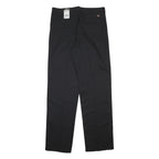 DICKIES Mens Cotton Blend Black Regular Fit Straight Leg Trousers W38 L39
