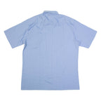 C&A Mens Plain Shirt Blue 90s L