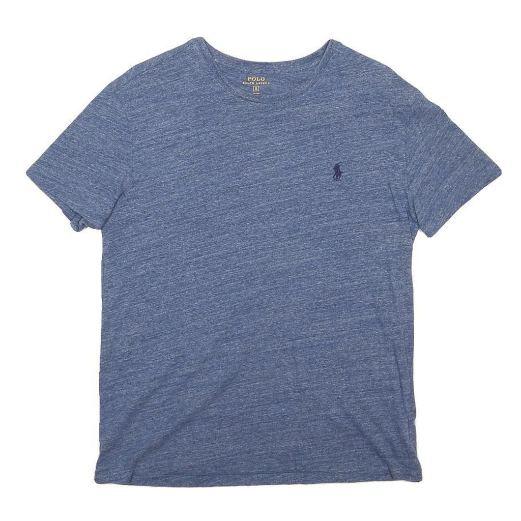 POLO RALPH LAUREN Mens Blue Crew Neck Short Sleeve T-Shirt S Cotton Blend