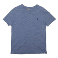 POLO RALPH LAUREN Mens Blue Crew Neck Short Sleeve T-Shirt S Cotton Blend
