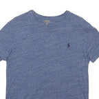 POLO RALPH LAUREN Mens Blue Crew Neck Short Sleeve T-Shirt S Cotton Blend