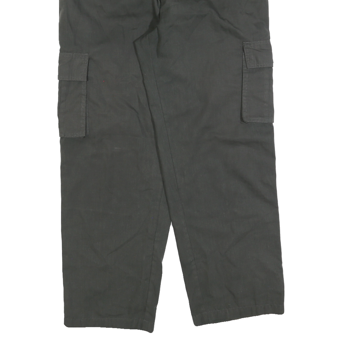 BATY Mens Cotton Blend Cargo Trousers Black Regular W34 L28 Casual Zip