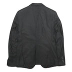 ANTHONY MORATO Mens Black Cotton Blend Jacket S Button Plain Classic Stylish