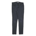 LEVI'S 711 Womens Jeans Black Slim Skinny Denim Medium W29 L30 Zip Closure