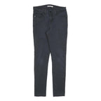 LEVI'S 711 Womens Jeans Black Slim Skinny Denim Medium W29 L30 Zip Closure