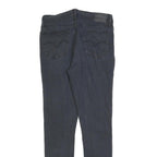 LEVI'S 711 Womens Jeans Black Slim Skinny Denim Medium W29 L30 Zip Closure