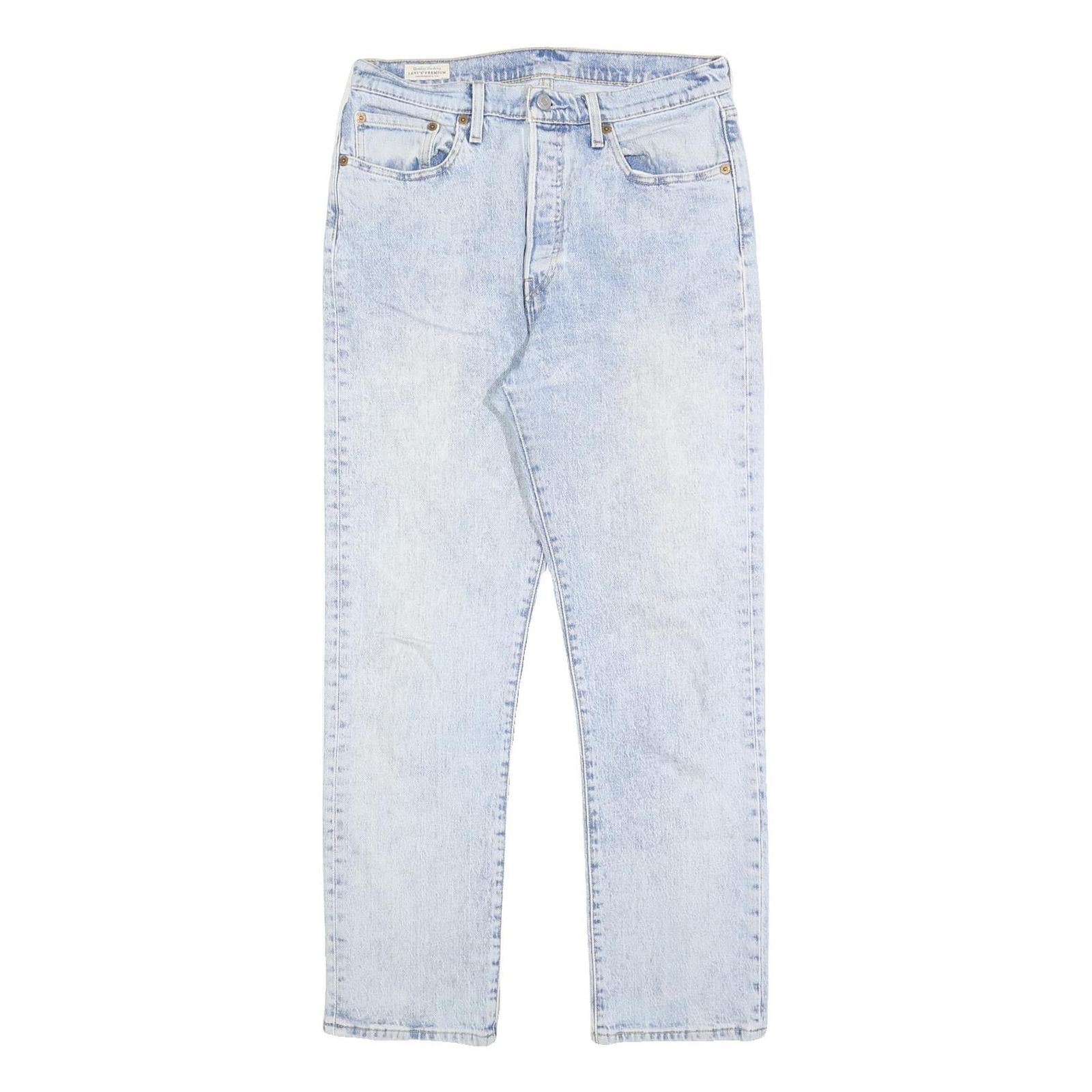 LEVI'S 501 Big E Womens Jeans Light Blue Relaxed Straight Denim W29 L28 Vintage