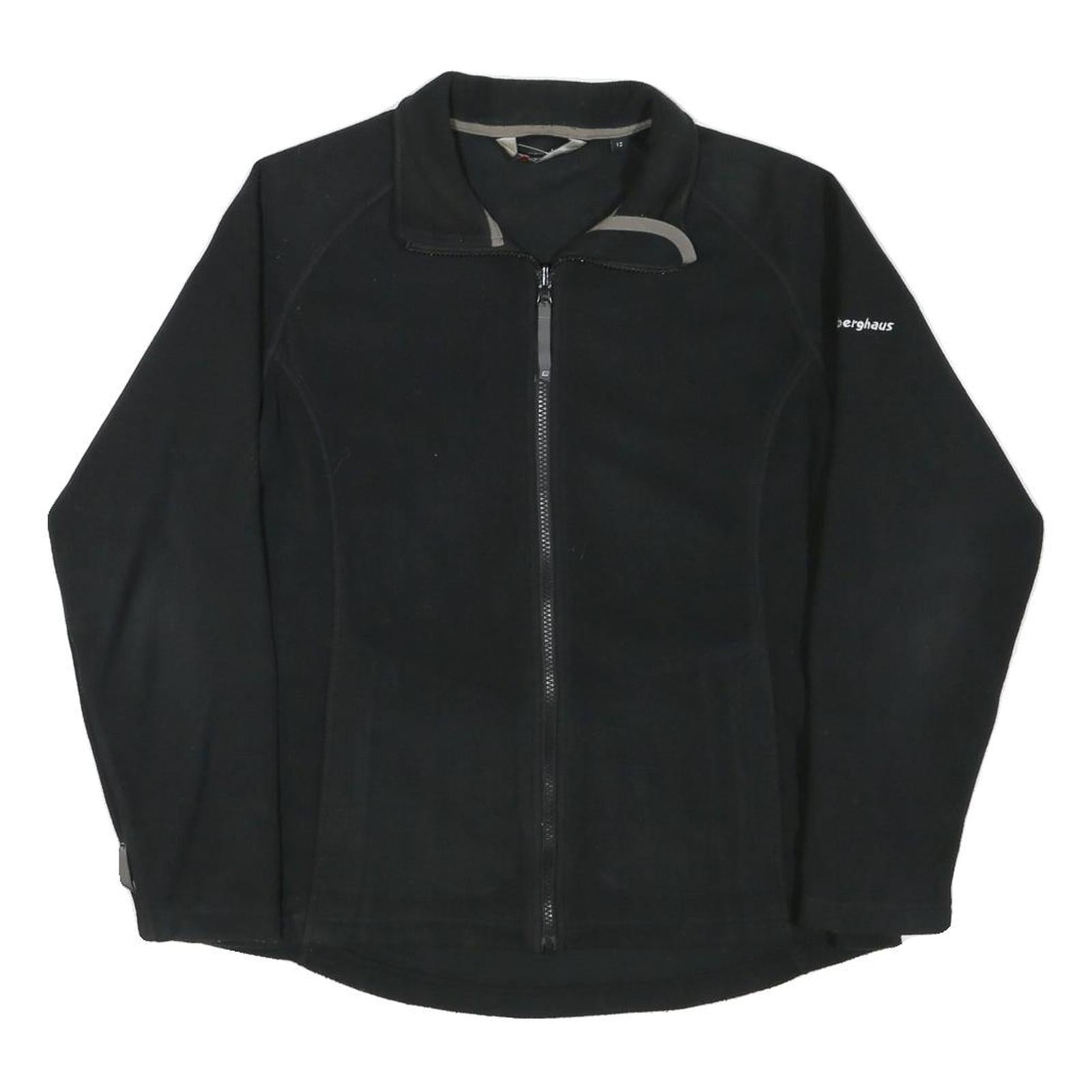 BERGHAUS Womens Black Outdoor Jacket M Polyester Blend Zip Lightweight