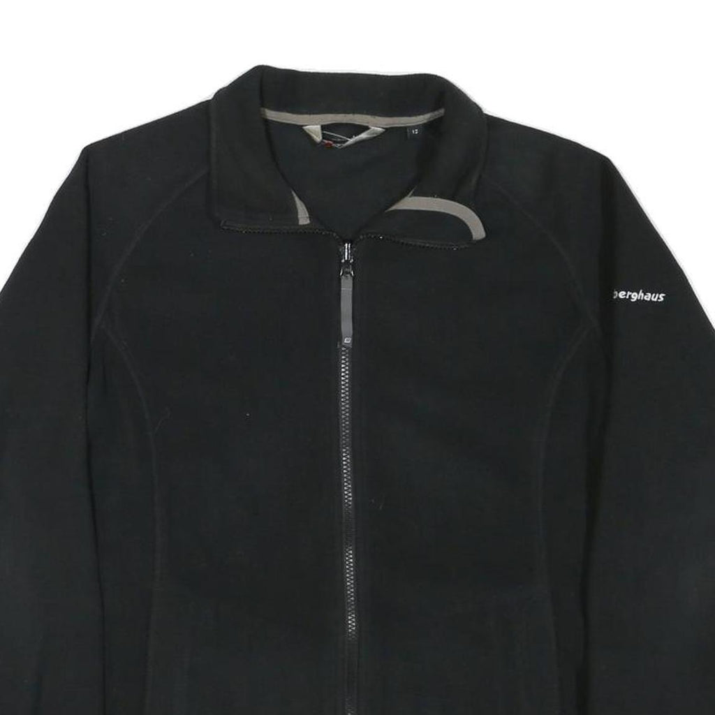 BERGHAUS Womens Black Outdoor Jacket M Polyester Blend Zip Lightweight