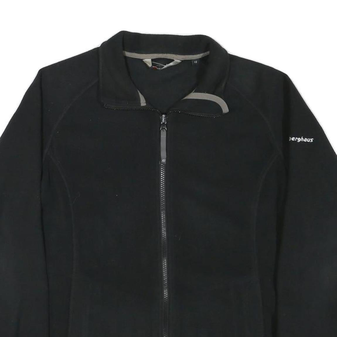 BERGHAUS Womens Black Outdoor Jacket M Polyester Blend Zip Lightweight