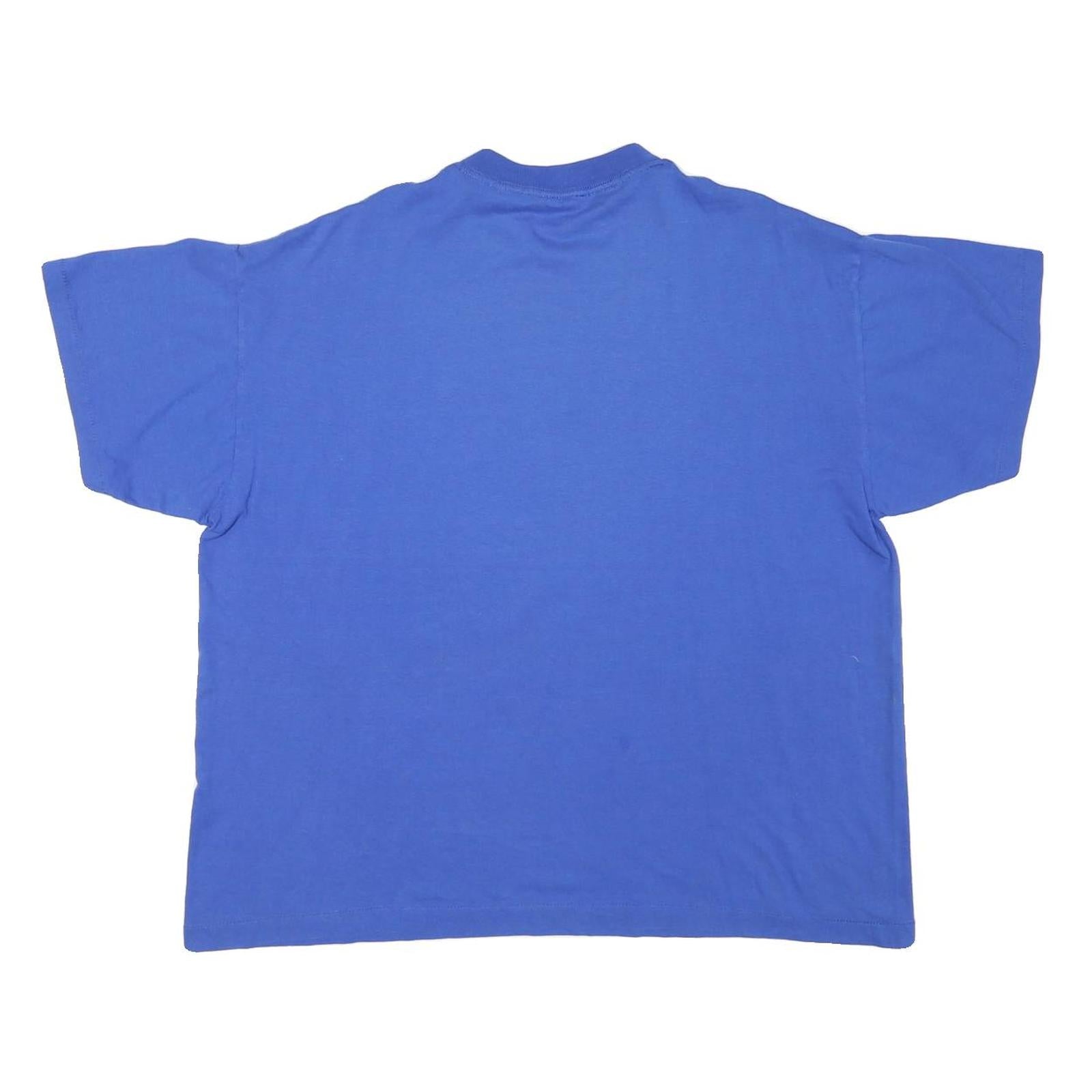 HANES Mens Blue Eagle Pack Premium Pet Food Graphic T-Shirt XL Short Sleeve Crew