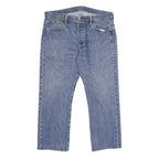 LEVI'S 501 Mens Jeans Blue Classic Straight Denim Medium W36 L26 Button