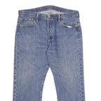 LEVI'S 501 Mens Jeans Blue Classic Straight Denim Medium W36 L26 Button
