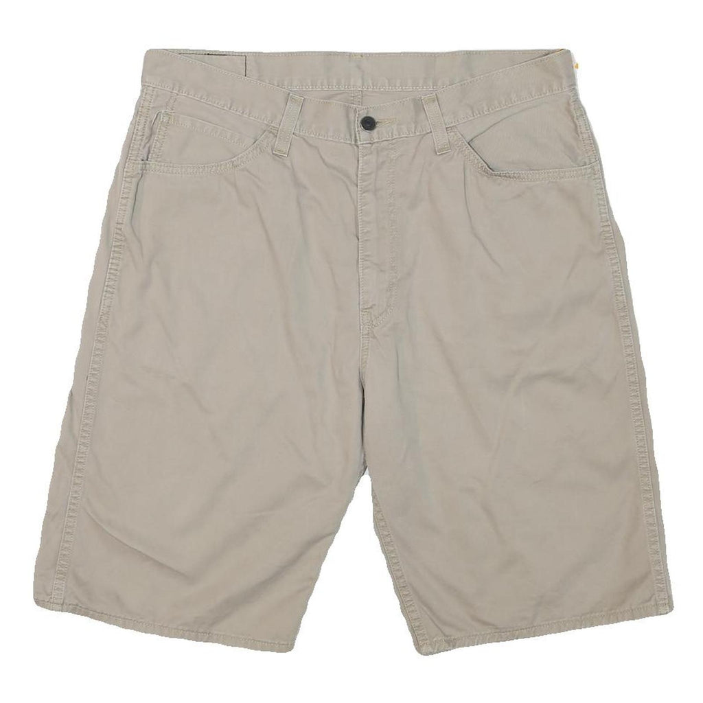 LEVI'S Mens Shorts Beige Casual Plain XL W36 Cotton Blend Comfortable Style
