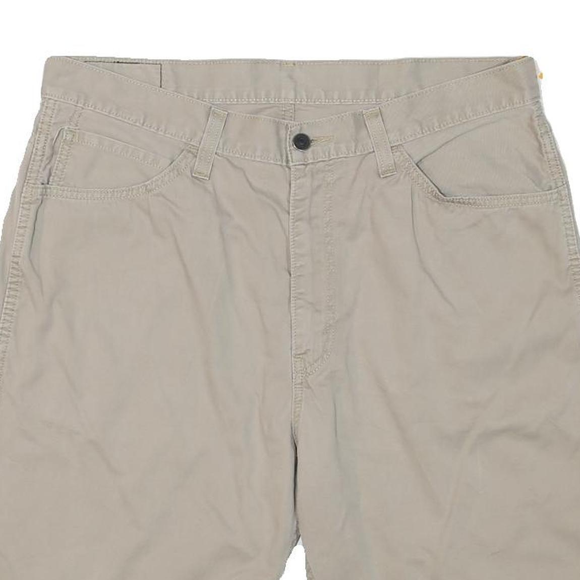 LEVI'S Mens Shorts Beige Casual Plain XL W36 Cotton Blend Comfortable Style