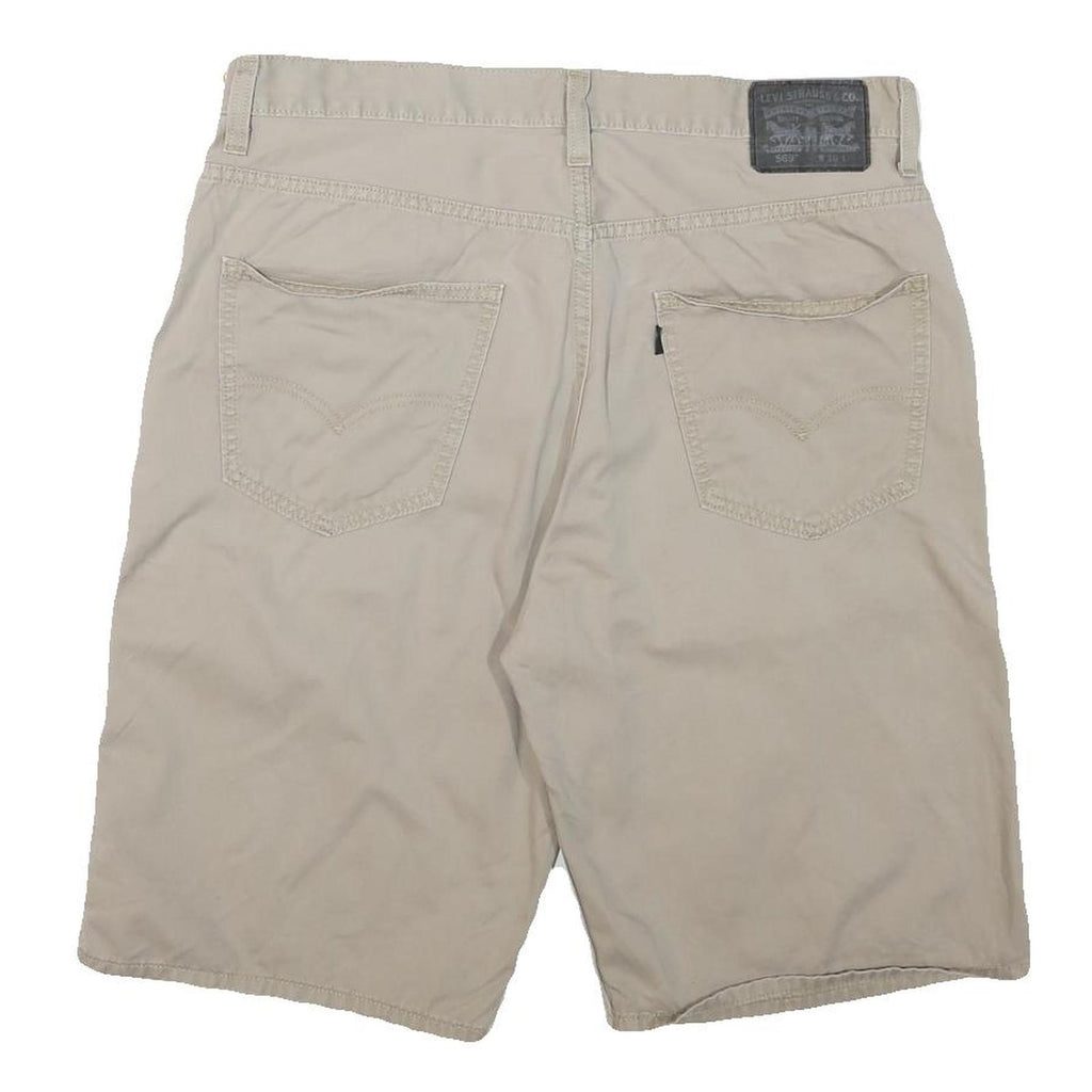 LEVI'S Mens Shorts Beige Casual Plain XL W36 Cotton Blend Comfortable Style