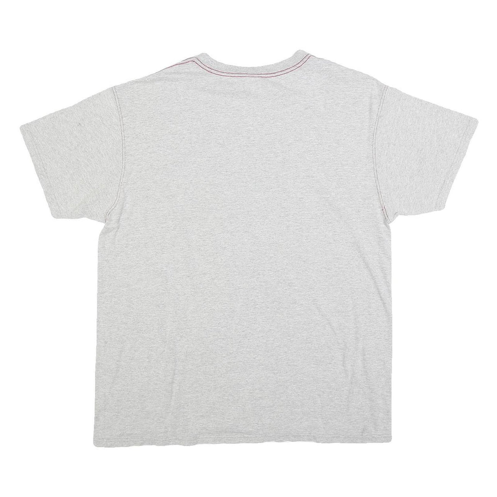 NAUTICA Mens Grey Authentic Denim Jeans Co Graphic T-Shirt L Short Sleeve Crew