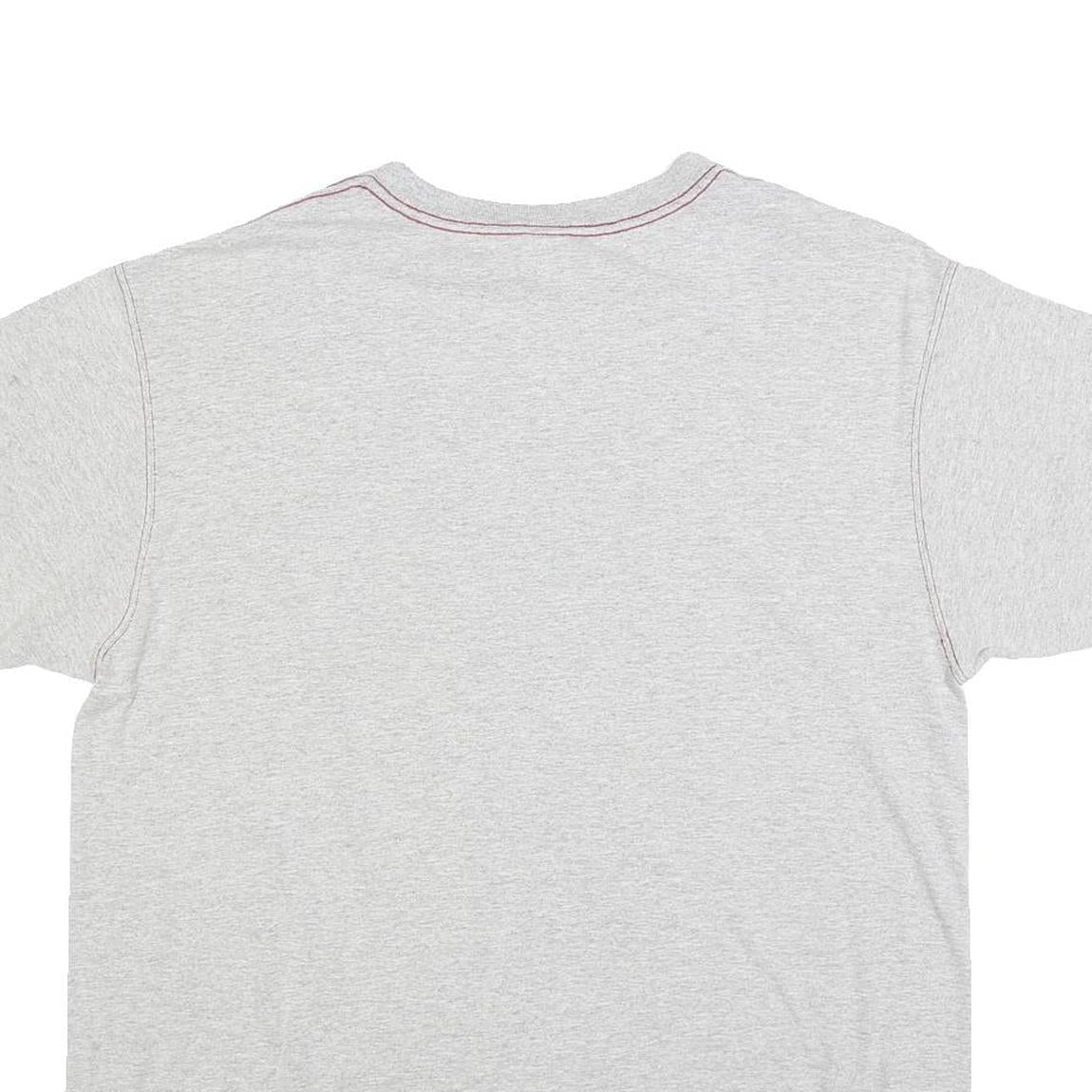 NAUTICA Mens Grey Authentic Denim Jeans Co Graphic T-Shirt L Short Sleeve Crew