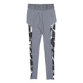 NIKE Womens Joggers Grey & Black Geometric XS W26 L28 Dri-Fit Slim Tapered