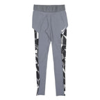 NIKE Womens Joggers Grey & Black Geometric XS W26 L28 Dri-Fit Slim Tapered