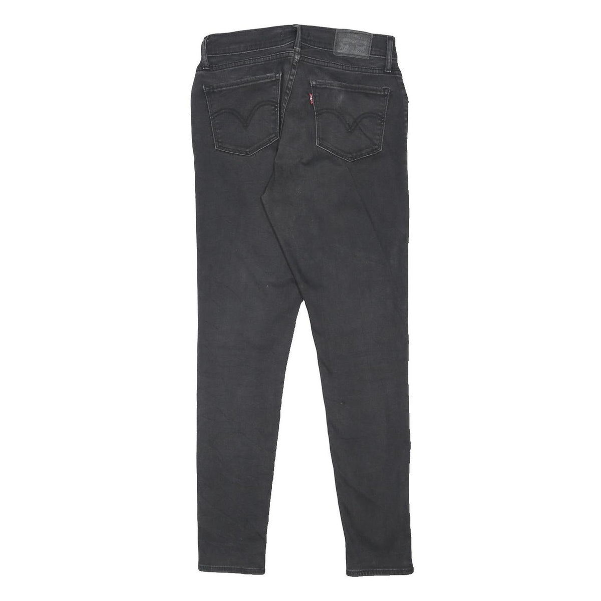 LEVI'S Womens Jeans Black Slim Skinny Denim W28 L30 Zip Cotton Blend Stretch