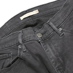 LEVI'S Womens Jeans Black Slim Skinny Denim W28 L30 Zip Cotton Blend Stretch