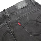 LEVI'S Womens Jeans Black Slim Skinny Denim W28 L30 Zip Cotton Blend Stretch