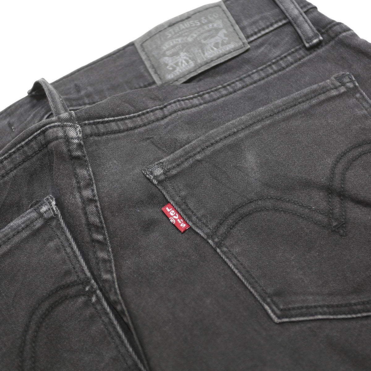 LEVI'S Womens Jeans Black Slim Skinny Denim W28 L30 Zip Cotton Blend Stretch