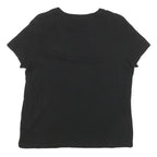 NAUTICA Womens Black Graphic T-Shirt L Short Sleeve Crew Neck Cotton Blend