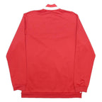 ADIDAS Mens Red FC Bayern Munchen Track Jacket L Polyester Zip Plain