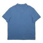 CALVIN KLEIN Mens Blue XL Basic Cotton Short Sleeve Polo Shirt Classic Collar