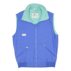 FAR WEST Womens Blue & Green Casual Zip Jacket M Polyester Blend Outdoor Wear