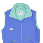 FAR WEST Womens Blue & Green Casual Zip Jacket M Polyester Blend Outdoor Wear