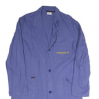 SPILAG Mens Blue Workwear Jacket M Cotton Blend Plain Button Closure