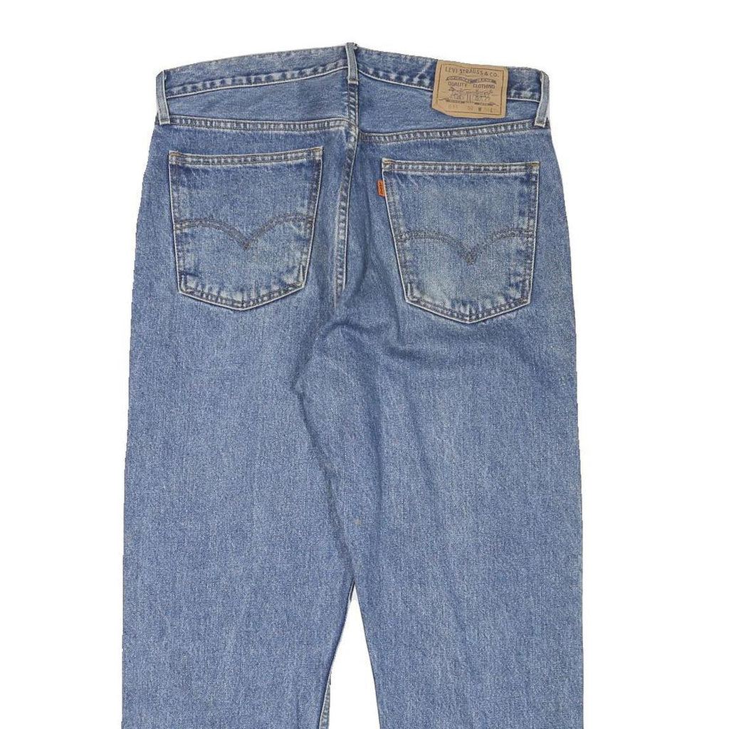 LEVI'S Mens Jeans Blue Regular Straight Denim Medium W34 L27 Classic Cotton