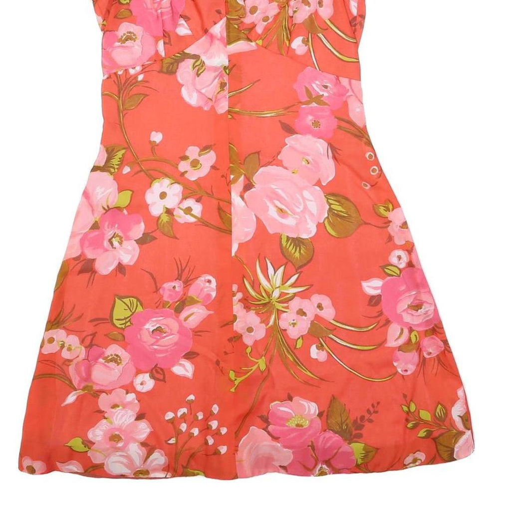 WEKO Womens Red Floral Day Woven Sleeveless Short Dress Size S