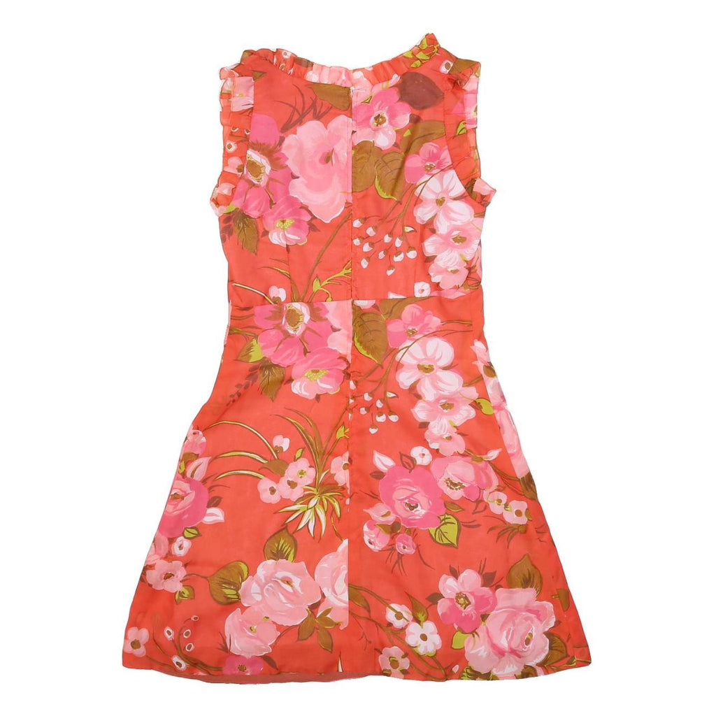 WEKO Womens Red Floral Day Woven Sleeveless Short Dress Size S