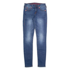 TRUE RELIGION Manchester United Womens Jeans Blue Slim Skinny W26 L30