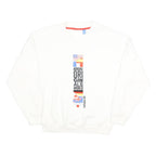 ADIDAS Originals Archive White Crew Neck Sweatshirt Womens  UK 6