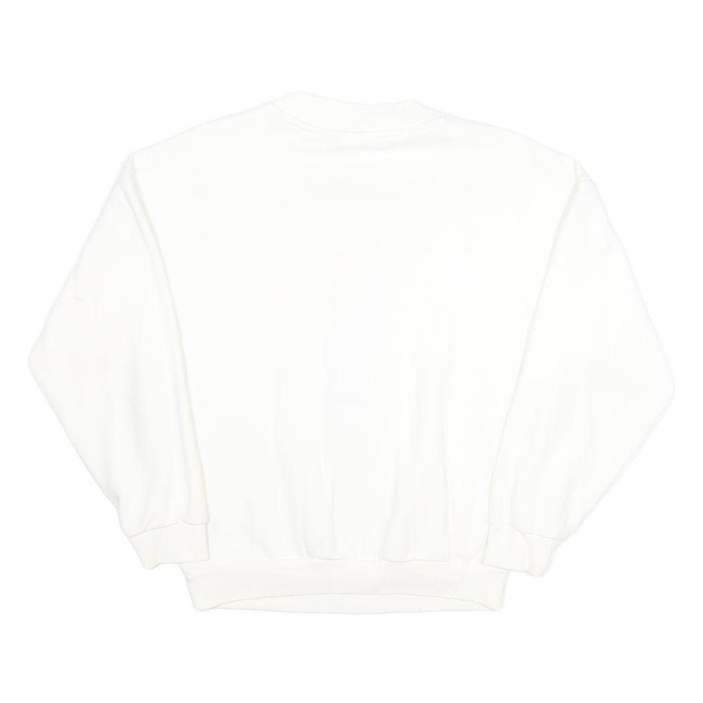 ADIDAS Originals Archive White Crew Neck Sweatshirt Womens  UK 6