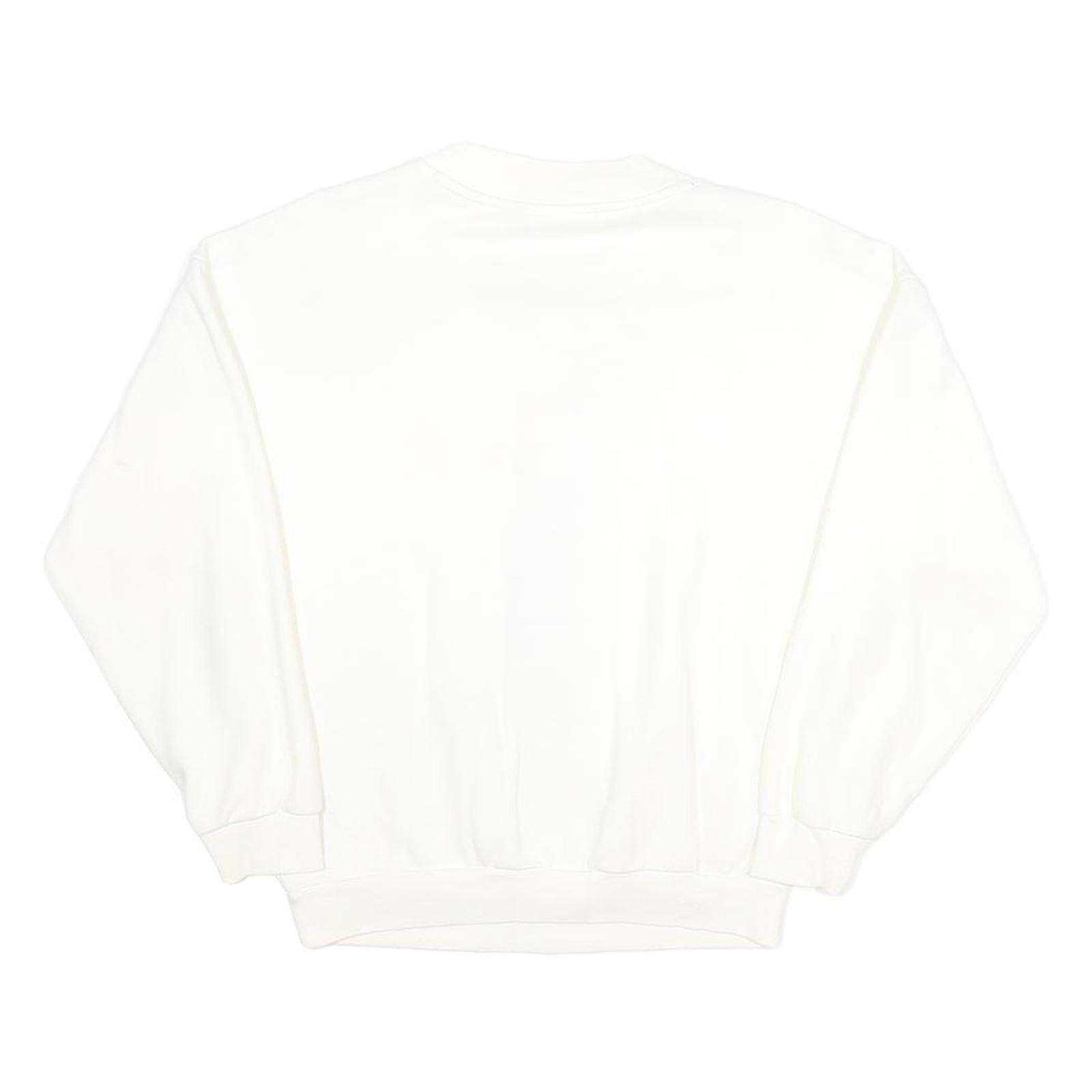ADIDAS Originals Archive White Crew Neck Sweatshirt Womens  UK 6