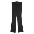 DICKIES Womens Cotton Blend Black Slim Bootcut Trousers W28 L33 Workwear